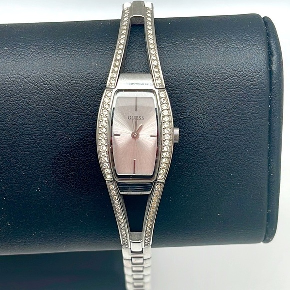FEMININE Ladies silver Guess watch - Picture 1 of 6